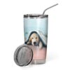 Gearhumans Gearhuman 3D Dog Custom Design Vacuum Insulated Glitter Tumbler GH20053 Glitter Tumbler 20oz/Glitter