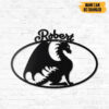 Gearhumans Gearhuman 3D Dragon Custom Name Metal Sign GB19032 Metal Sign Metal Sign XS(8'x8')