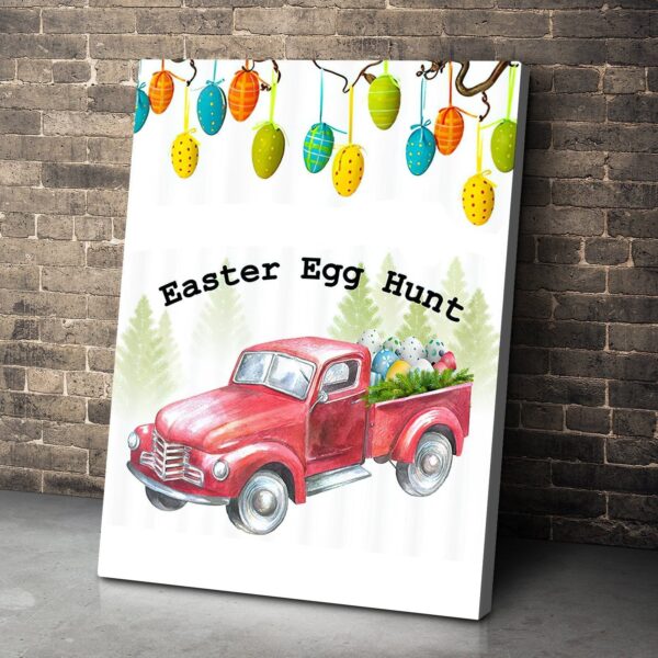 Gearhumans Gearhuman 3D Easter Egg Hunt Truck Custom Canvas GW17037 Canvas