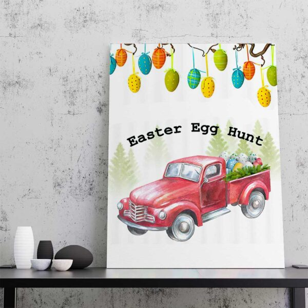 Gearhumans Gearhuman 3D Easter Egg Hunt Truck Custom Canvas GW17037 Canvas