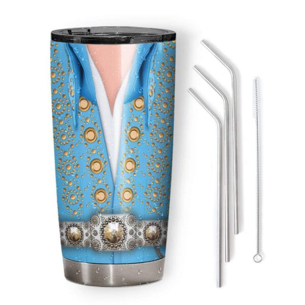 Gearhumans Gearhuman 3D Elvis Presley Custom Design Vacuum Insulated Tumbler GL11081 Tumbler