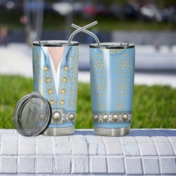 Gearhumans Gearhuman 3D Elvis Presley Custom Design Vacuum Insulated Tumbler GL11081 Tumbler