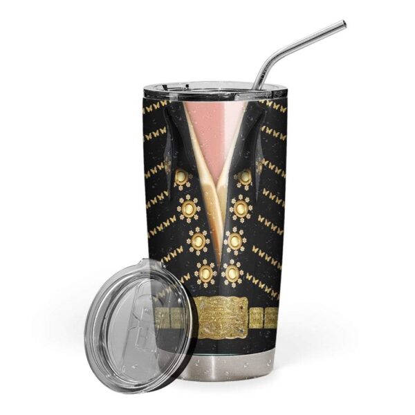 Gearhumans Gearhuman 3D Elvis Presley Custom Design Vacuum Insulated Tumbler GL110813 Tumbler 20oz