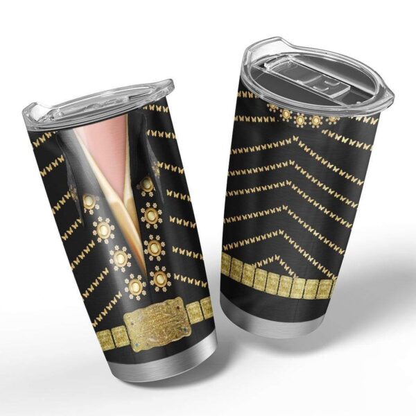 Gearhumans Gearhuman 3D Elvis Presley Custom Design Vacuum Insulated Tumbler GL110813 Tumbler
