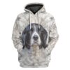Gearhumans Gearhuman 3D English Springer Spaniel Dog Front And Back Tshirt Hoodie Apparel GV10036 3D Apparel Hoodie S