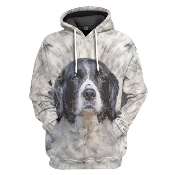 Gearhumans Gearhuman 3D English Springer Spaniel Dog Front And Back Tshirt Hoodie Apparel GV10036 3D Apparel Hoodie S
