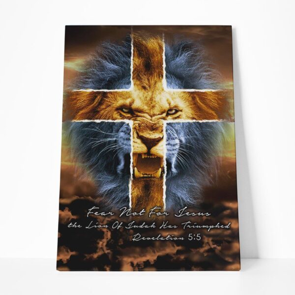 Gearhumans Gearhuman 3D Fear Not For Jesus Custom Canvas GW15034 Canvas 1 Piece Non Frame M