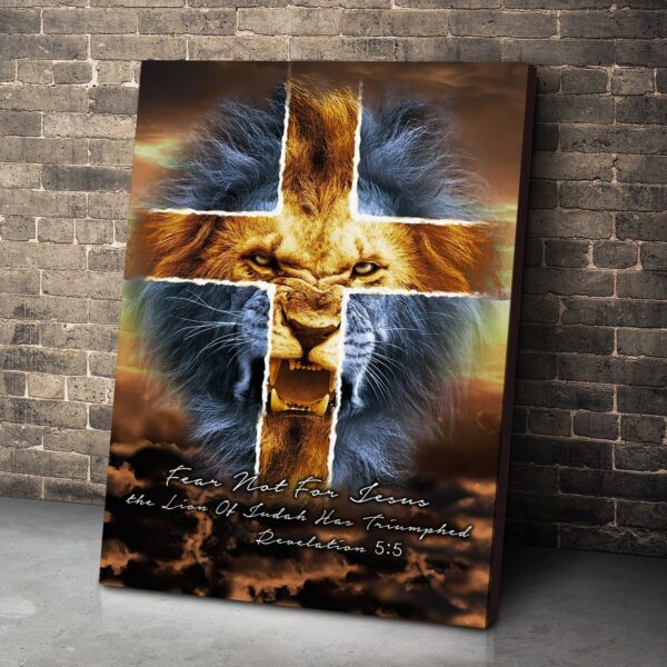 Gearhumans Gearhuman 3D Fear Not For Jesus Custom Canvas GW15034 Canvas