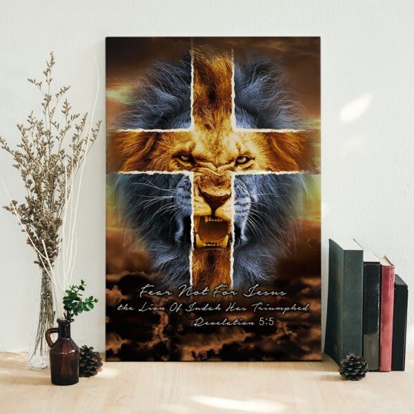 Gearhumans Gearhuman 3D Fear Not For Jesus Custom Canvas GW15034 Canvas