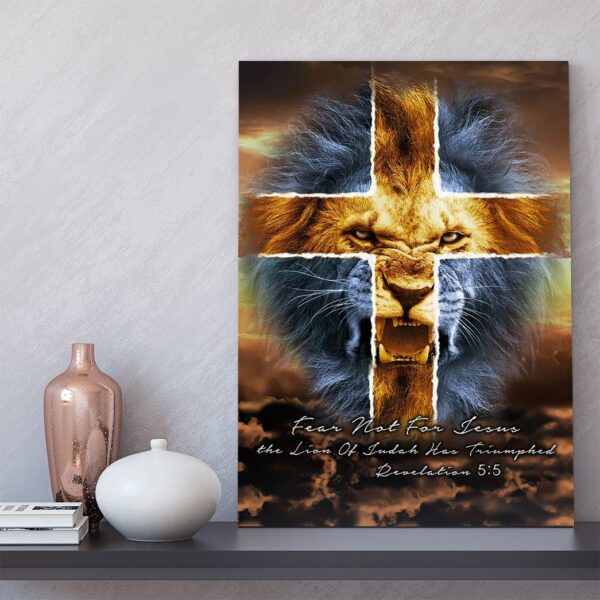 Gearhumans Gearhuman 3D Fear Not For Jesus Custom Canvas GW15034 Canvas