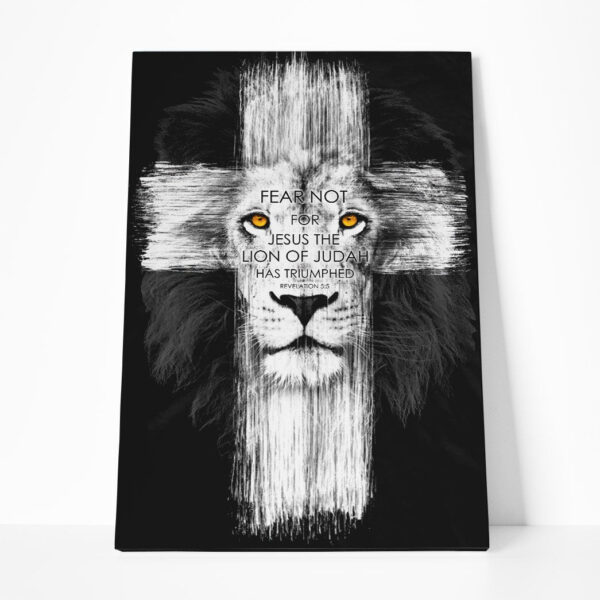 Gearhumans Gearhuman 3D Fear Not For Jesus The Lion Of Judah Custom Canvas GW150310 Canvas 1 Piece Non Frame M