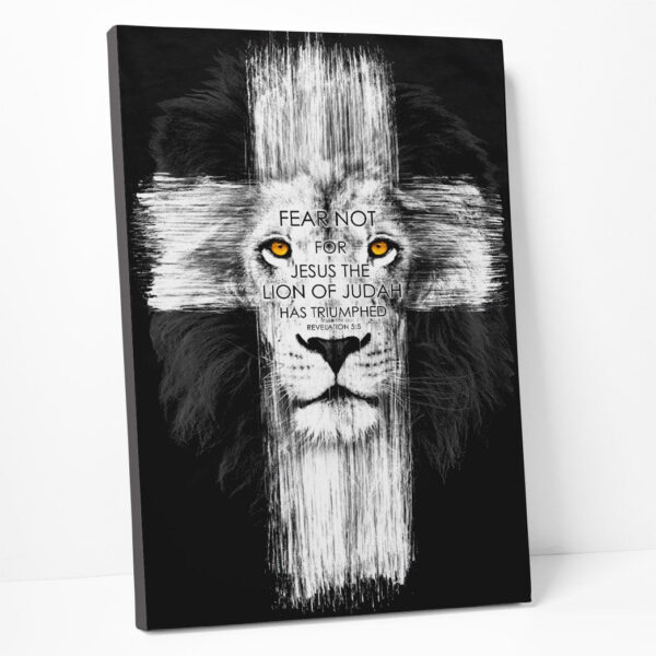 Gearhumans Gearhuman 3D Fear Not For Jesus The Lion Of Judah Custom Canvas GW150310 Canvas