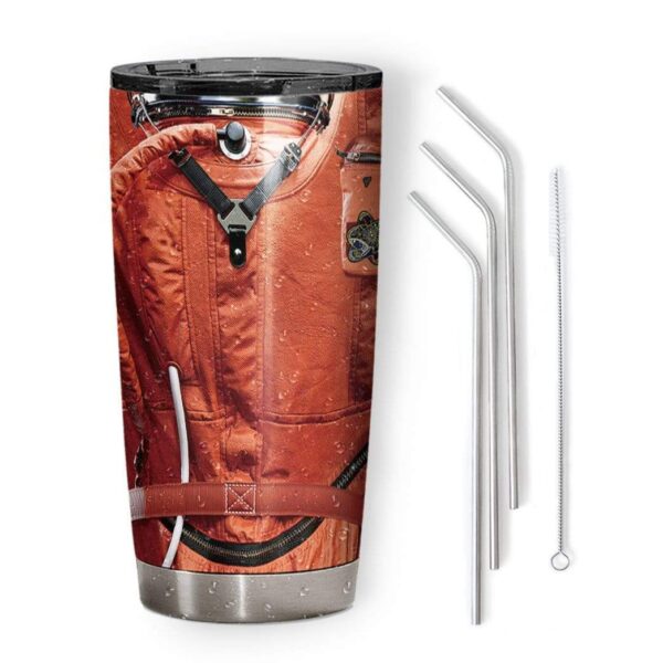 Gearhumans Gearhuman 3D Flightsuit Nasa Space Force Astronaut Custom Name Design Vacuum Insulated Tumbler GV17061 Tumbler