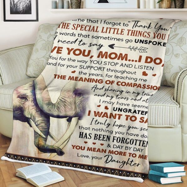 Gearhumans Gearhuman 3D For All The Time Forgot To Thanks Daughter To Mom Blanket GH290331 Blanket