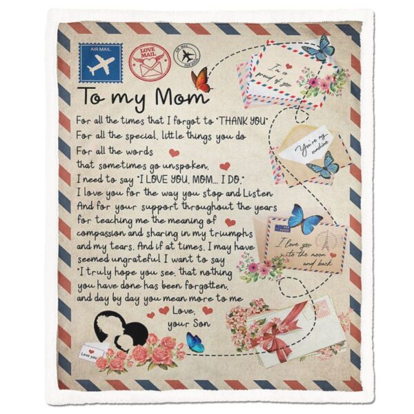 Gearhumans Gearhuman 3D For All The Times That I Forgot To Thank You Blanket GH290335 Blanket Blanket M(51''x59'')