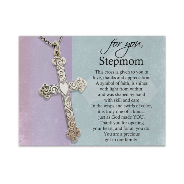 Gearhumans Gearhuman 3D For My Stepmom Cross Mothers Day Gift Custom Canvas GW220319 Canvas 1 Piece Non Frame M