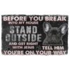 Gearhumans Gearhuman 3D French Bulldog Before You Break Into My House Custom Doormat GW010427 Doormat Doormat S(15,8''x23,6'')