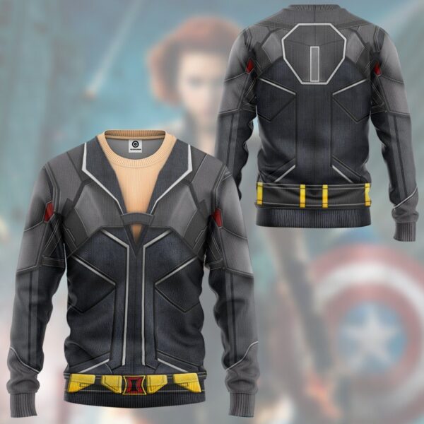 Gearhumans Gearhuman 3D Marvel Black Widow Custom Tshirt Hoodie Apparel GW12031 3D Apparel