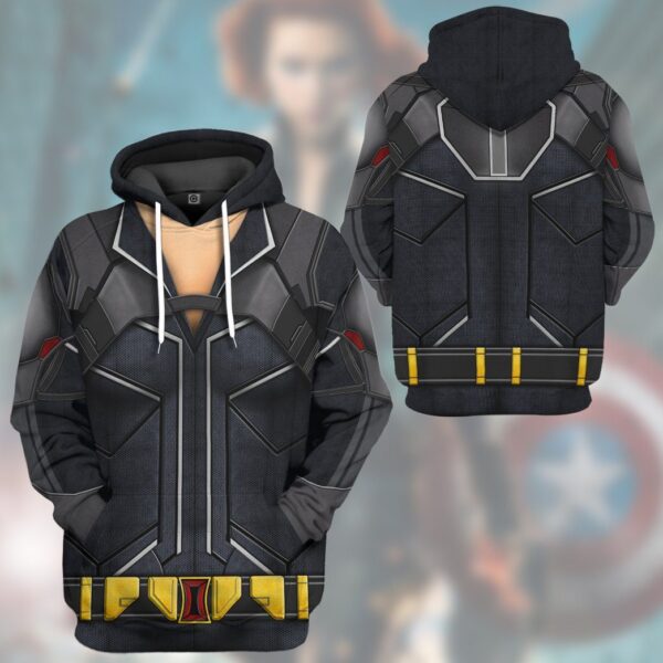 Gearhumans Gearhuman 3D Marvel Black Widow Custom Tshirt Hoodie Apparel GW12031 3D Apparel