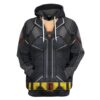 Gearhumans Gearhuman 3D Marvel Black Widow Custom Tshirt Hoodie Apparel GW12031 3D Apparel Hoodie S
