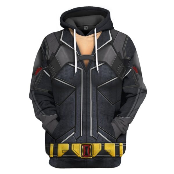 Gearhumans Gearhuman 3D Marvel Black Widow Custom Tshirt Hoodie Apparel GW12031 3D Apparel Hoodie S
