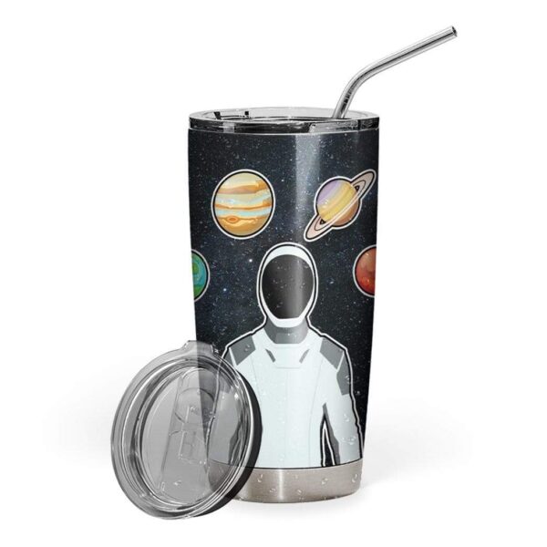 Gearhumans Gearhuman 3D SpaceX Astronaut Custom Name Design Vacuum Insulated Tumbler GW09061 Tumbler 20oz