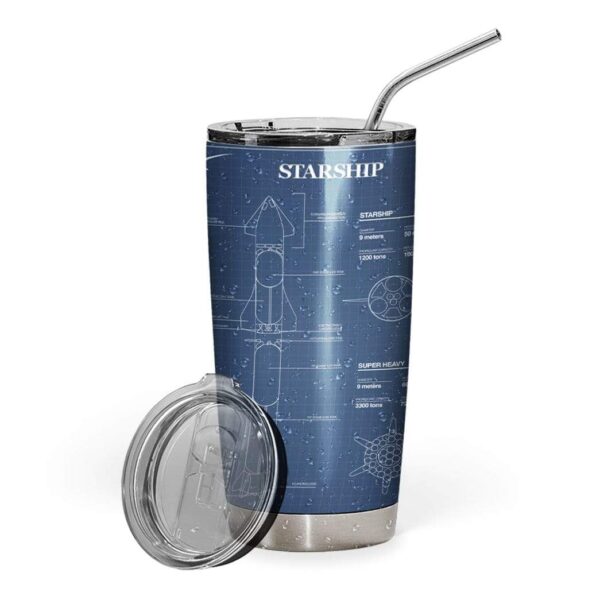 Gearhumans Gearhuman 3D StarShip Space Force Custom Design Vacuum Insulated Tumbler GV090610 Tumbler 20oz