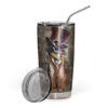 Gearhumans Gearhuman 3D Steampunk Cat Design Vacuum Insulated Glitter Tumbler GL04074 Tumbler 20oz