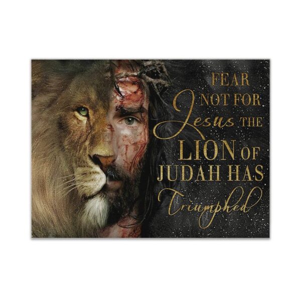 Gearhumans Gearhuman 3D The Lion Of Judah Has Triumphed Custom Canvas GW15033 Canvas 1 Piece Non Frame M