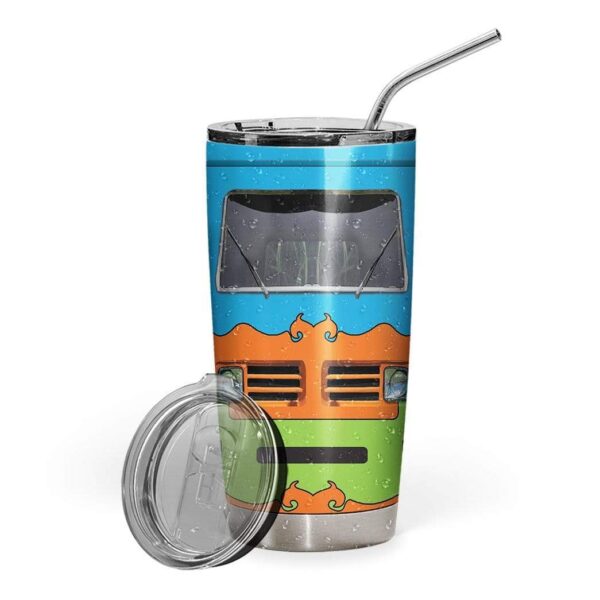 Gearhumans Gearhuman 3D The Mystery Machine Van Custom Name Design Vacuum Insulated Tumbler GV17085 Tumbler 20oz