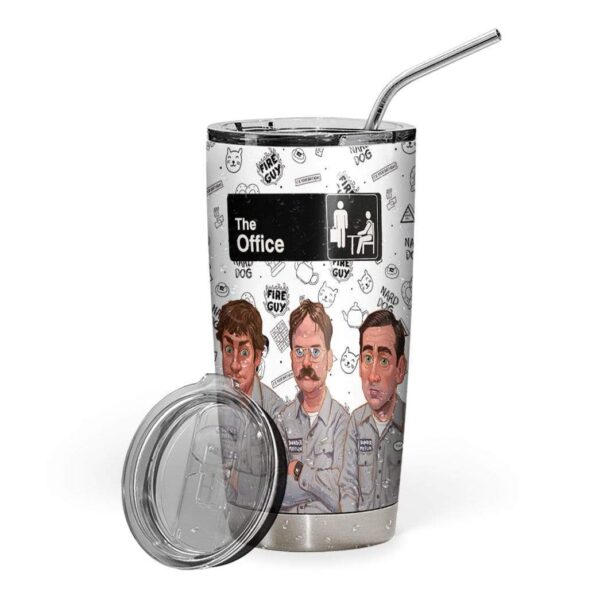 Gearhumans Gearhuman 3D The Office Branch Wars Custom Name Design Vacuum Insulated Tumbler GW30074 Tumbler 20oz