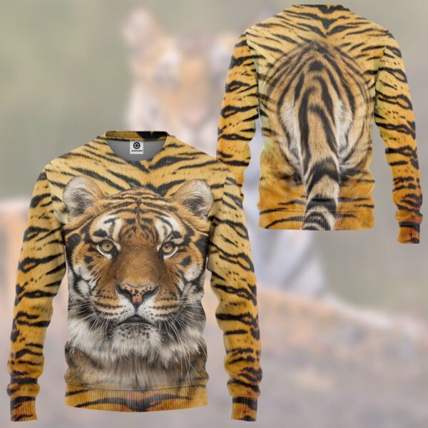 Gearhumans Gearhuman 3D Tiger Front And Back Tshirt Hoodie Apparel GV17039 3D Apparel