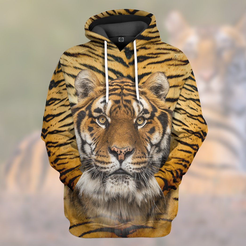 Gearhumans Gearhuman 3D Tiger Front And Back Tshirt Hoodie Apparel GV17039 3D Apparel
