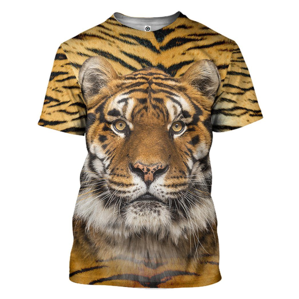 Gearhumans Gearhuman 3D Tiger Front And Back Tshirt Hoodie Apparel GV17039 3D Apparel T-Shirt S