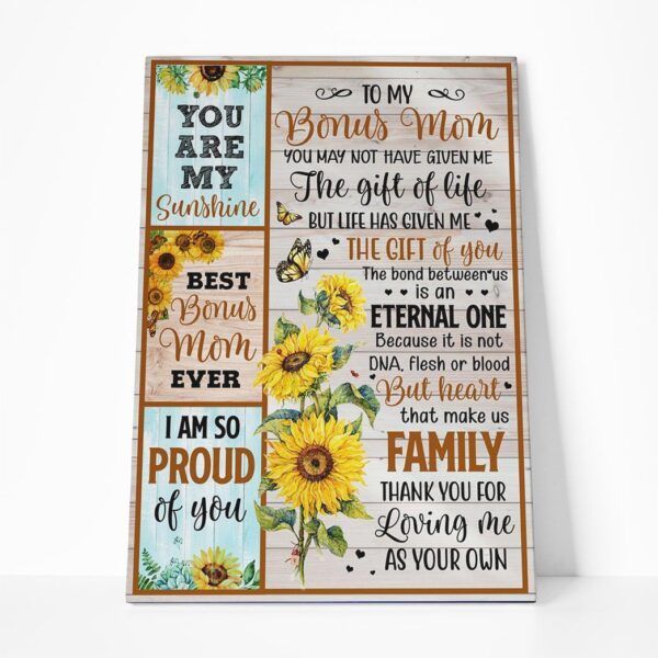 Gearhumans Gearhuman 3D To Bonus Mom You are my Sunshine Canvas GJ010405 Canvas 1 Piece Non Frame M