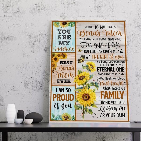 Gearhumans Gearhuman 3D To Bonus Mom You are my Sunshine Canvas GJ010405 Canvas