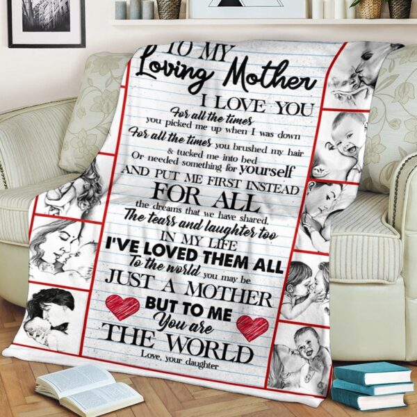 Gearhumans Gearhuman 3D To My Loving Mother Blanket GH290307 Blanket