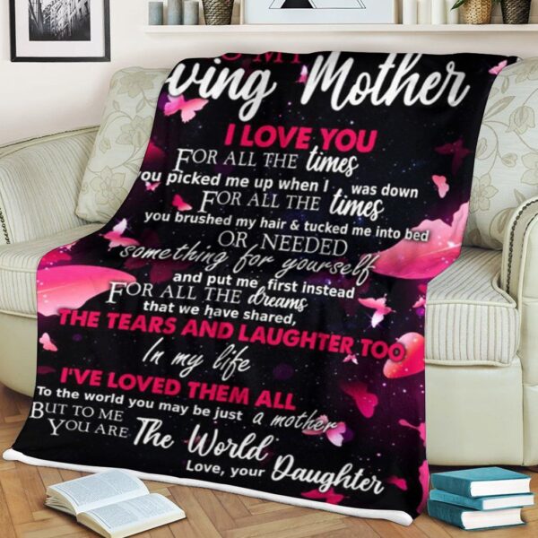 Gearhumans Gearhuman 3D To My Loving Mother From Daughter Blanket GH290325 Blanket