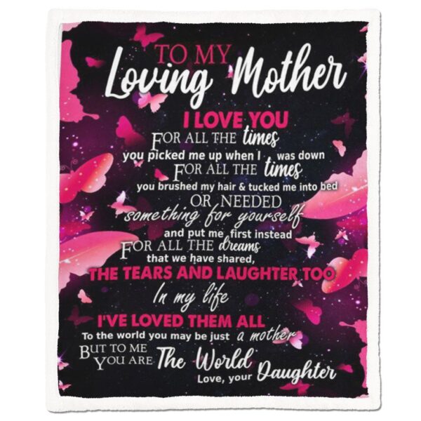 Gearhumans Gearhuman 3D To My Loving Mother From Daughter Blanket GH290325 Blanket Blanket M(51''x59'')