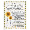 Gearhumans Gearhuman 3D To my loving mother You are sunflower Blanket GH290308 Blanket Blanket M(51''x59'')