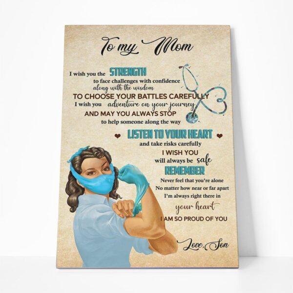 Gearhumans Gearhuman 3D To My Mom I Am So Proud Of You Canvas GJ010425 Canvas 1 Piece Non Frame M
