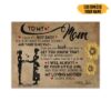 Gearhumans Gearhuman 3D To My Mom Mothers Day Gift Custom Name Canvas GW23034 Canvas 1 Piece Non Frame M