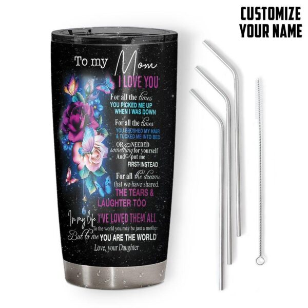 Gearhumans Gearhuman 3D To My Mom Mothers Day Gift Custom Name Design Insulated Vacuum Tumbler GW260321 Tumbler