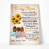 Gearhumans Gearhuman 3D To My Mom We Are Because You Are Canvas GH290329 Canvas 1 Piece Non Frame M