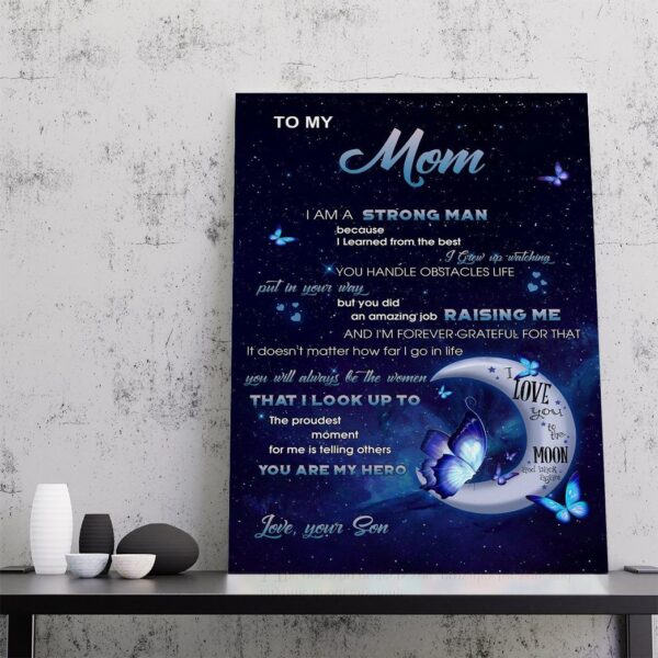 Gearhumans Gearhuman 3D To My Mom You Are My Hero Canvas GJ010427 Canvas