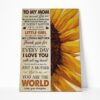 Gearhumans Gearhuman 3D To My Mon You are the World Canvas GJ010409 Canvas 1 Piece Non Frame M