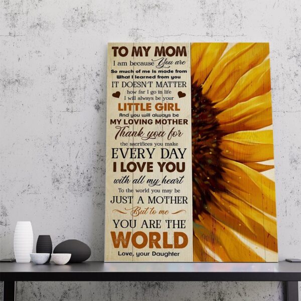 Gearhumans Gearhuman 3D To My Mon You are the World Canvas GJ010409 Canvas