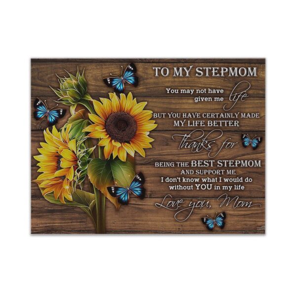 Gearhumans Gearhuman 3D To My Stepmom Canvas GJ290304 Canvas 1 Piece Non Frame M