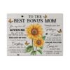 Gearhumans Gearhuman 3D To The Best Bonus Mom Canvas GJ290302 Canvas 1 Piece Non Frame M