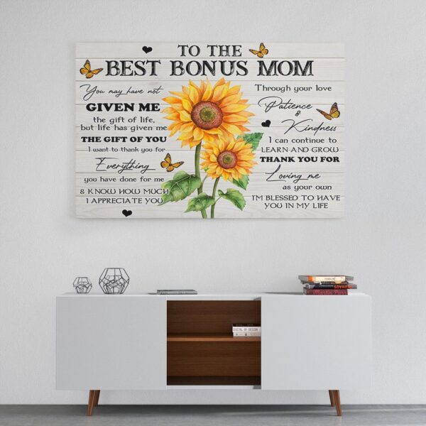 Gearhumans Gearhuman 3D To The Best Bonus Mom Canvas GJ290302 Canvas